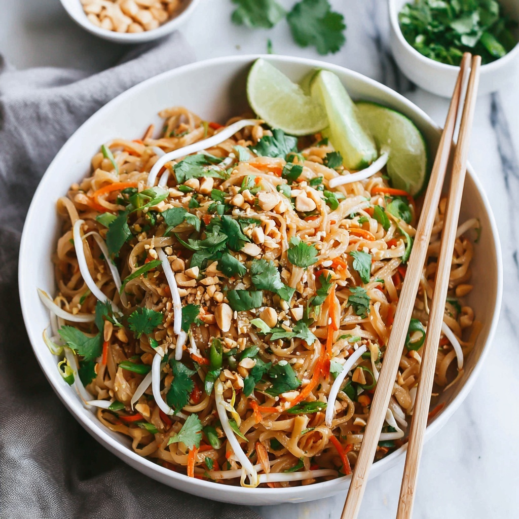 Vegetable Pad Thai with Rice Noodles Recipe - Recipe Image