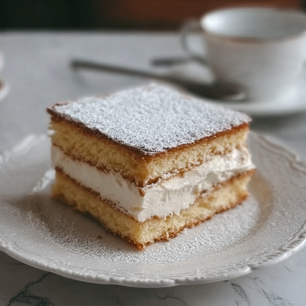 Karpatka – Polish Carpathian Cream Cake Recipe - Recipe Image