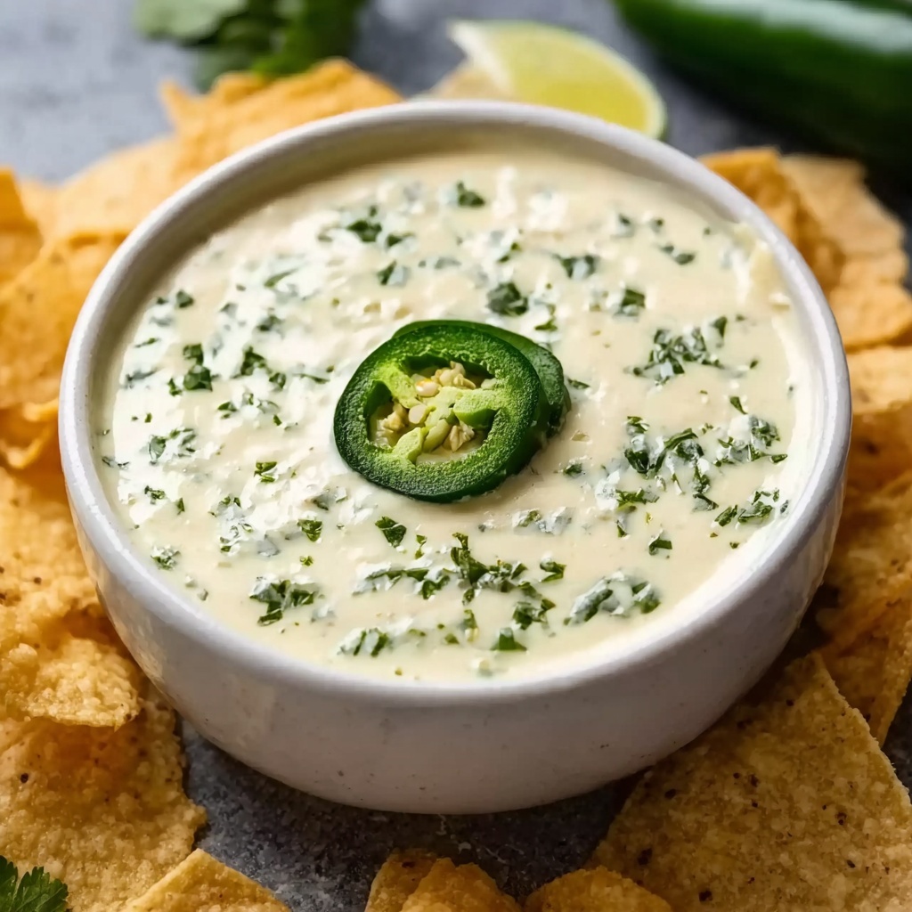 Creamy White Queso Dip Recipe - Recipe Image