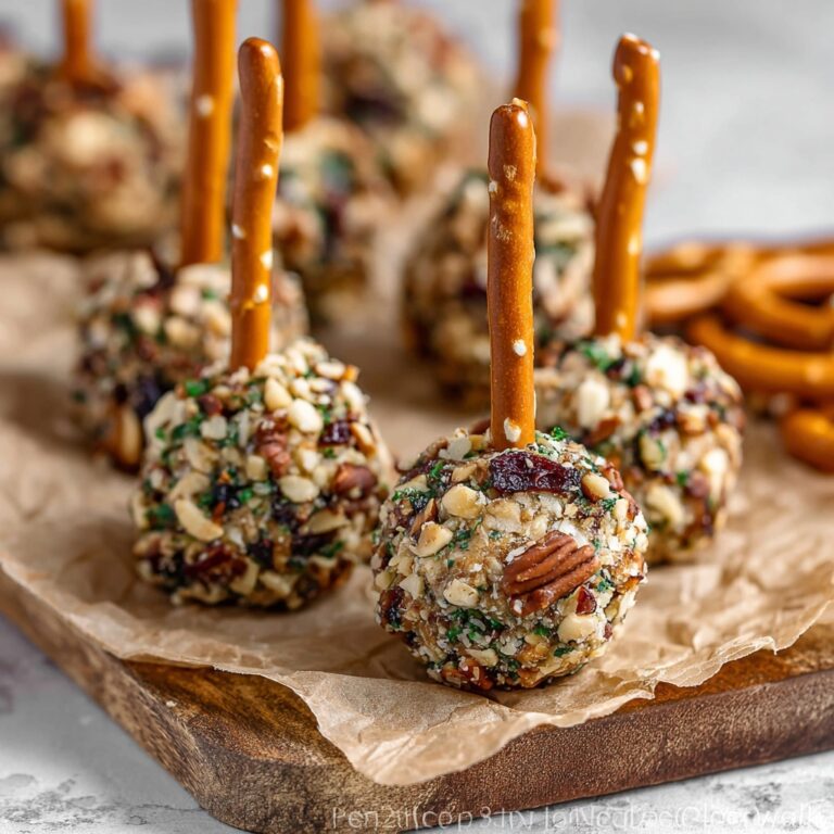 Mini Cheese Balls with Cranberries, Bacon, and Pecans Recipe