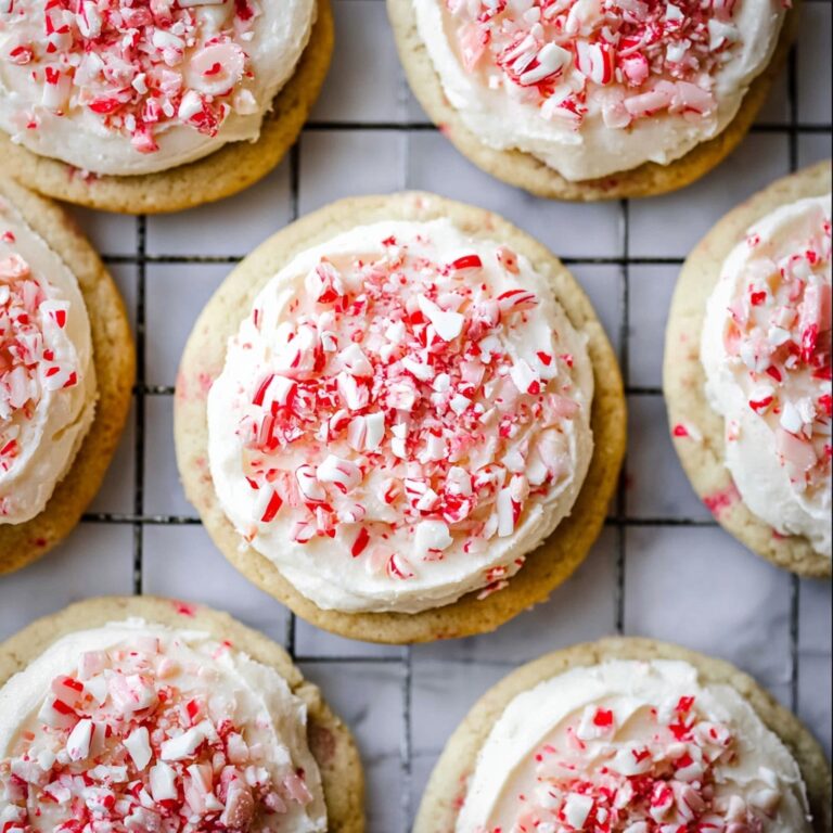 Peppermint Frosted Sugar Cookies Recipe