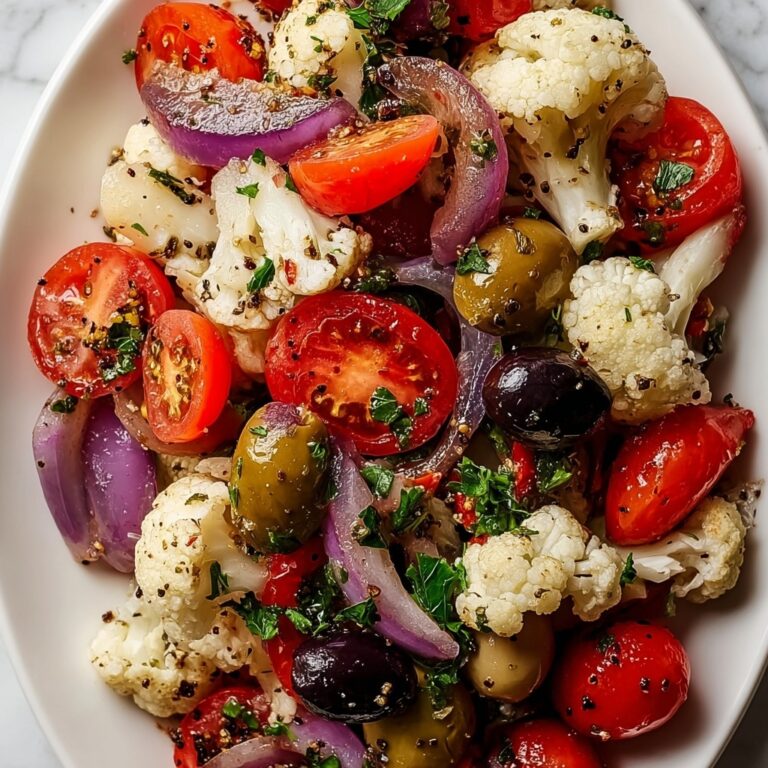 Mediterranean Marinated Cauliflower Salad Recipe