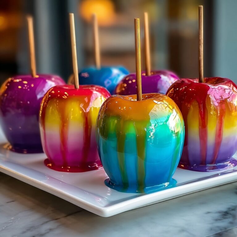 Rainbow Candy Apples Recipe