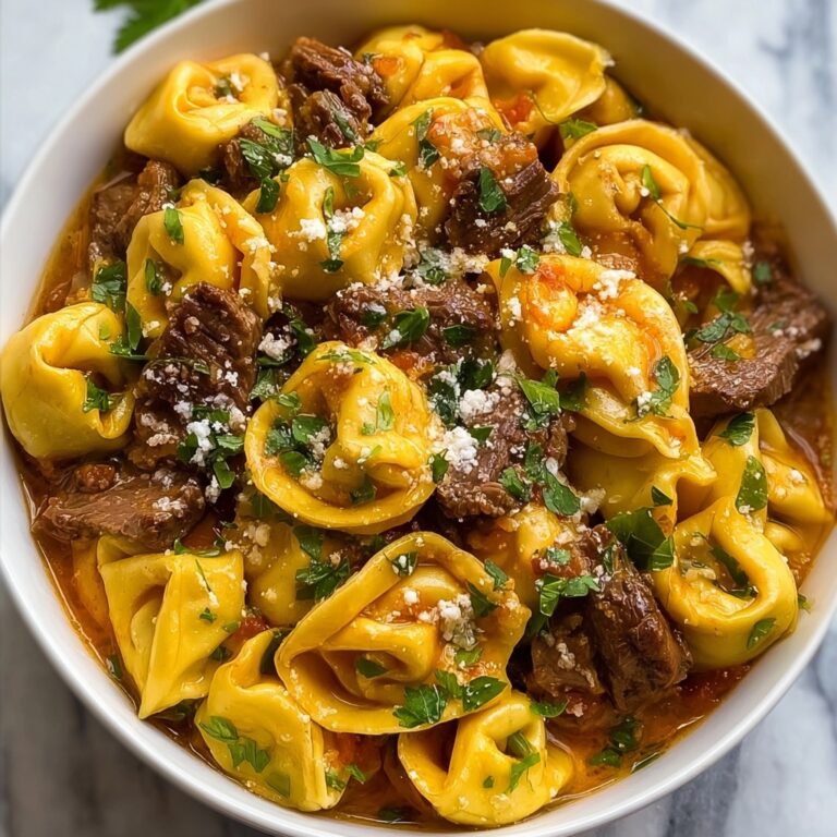 Creamy Cheesesteak Tortellini Recipe