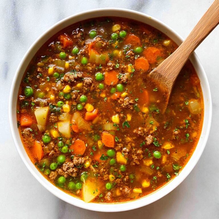 Hearty Hamburger Soup Recipe