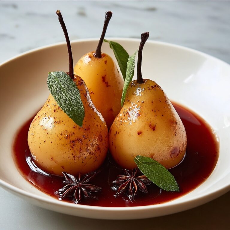 Elegant Poached Pears: A Sophisticated Dessert Recipe