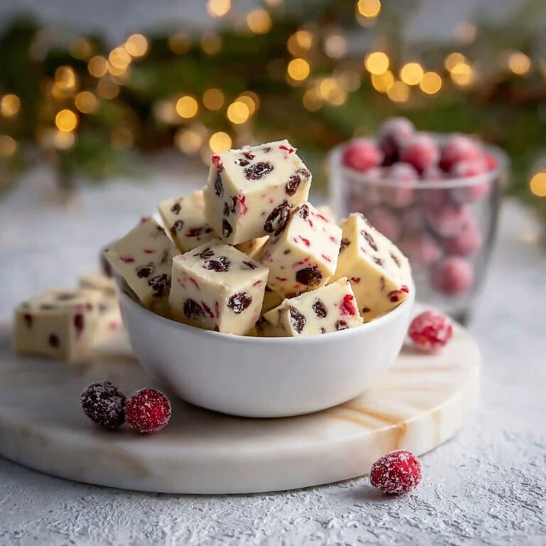 White Chocolate Cranberry Fudge Recipe