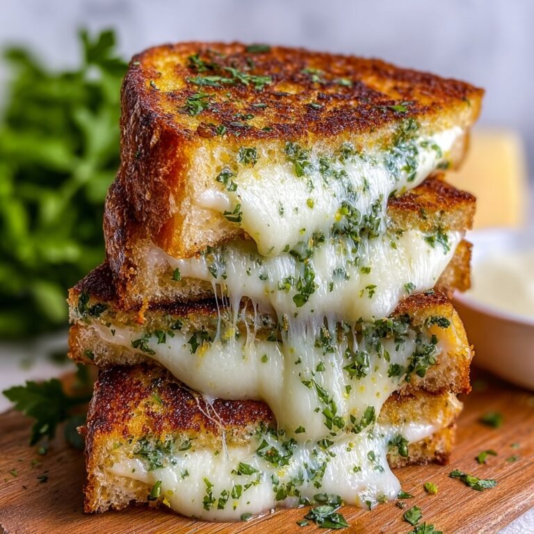Garlic Bread Grilled Cheese | 15 Min Lunch Idea Recipe