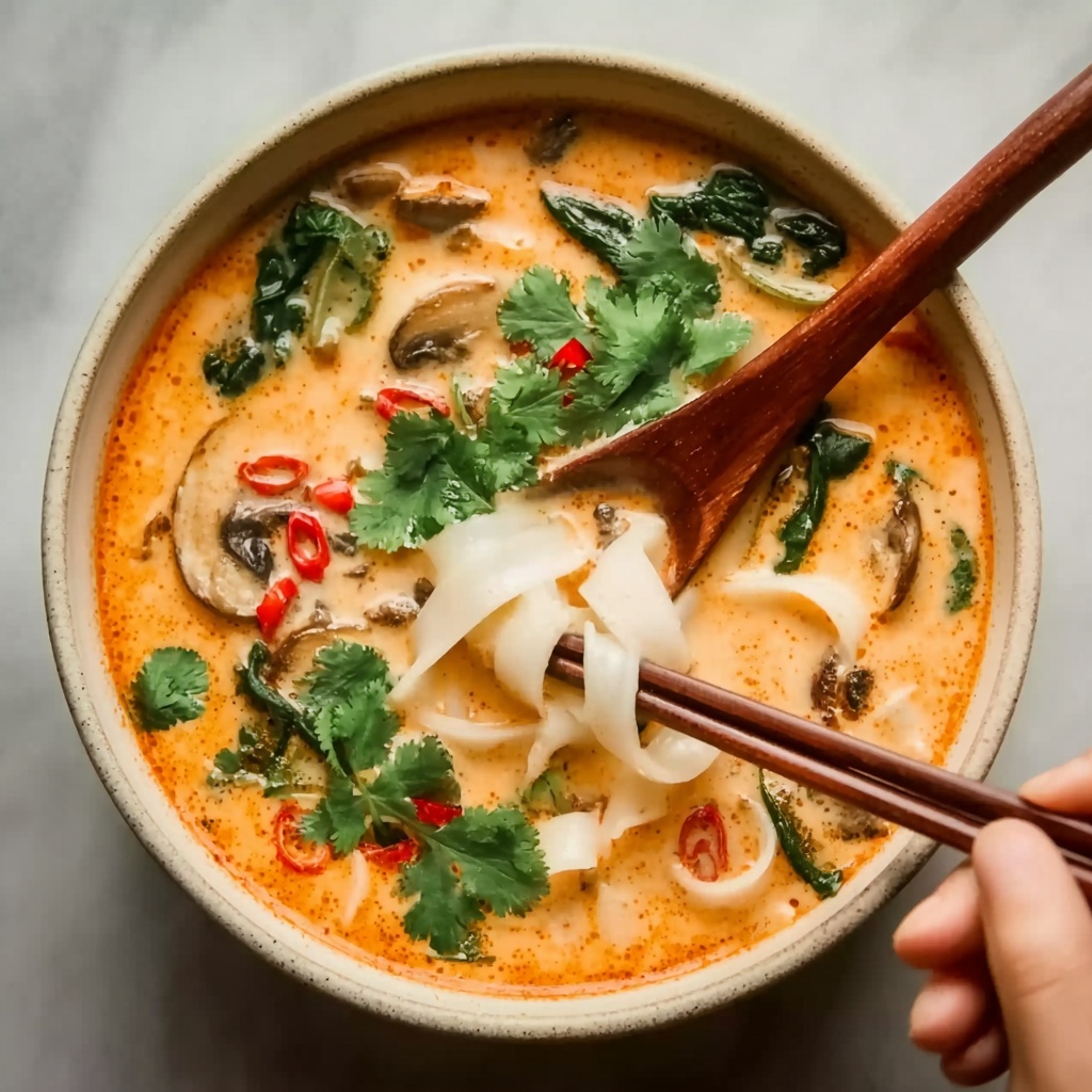 Thai Red Curry Dumpling Soup Recipe - Recipe Image