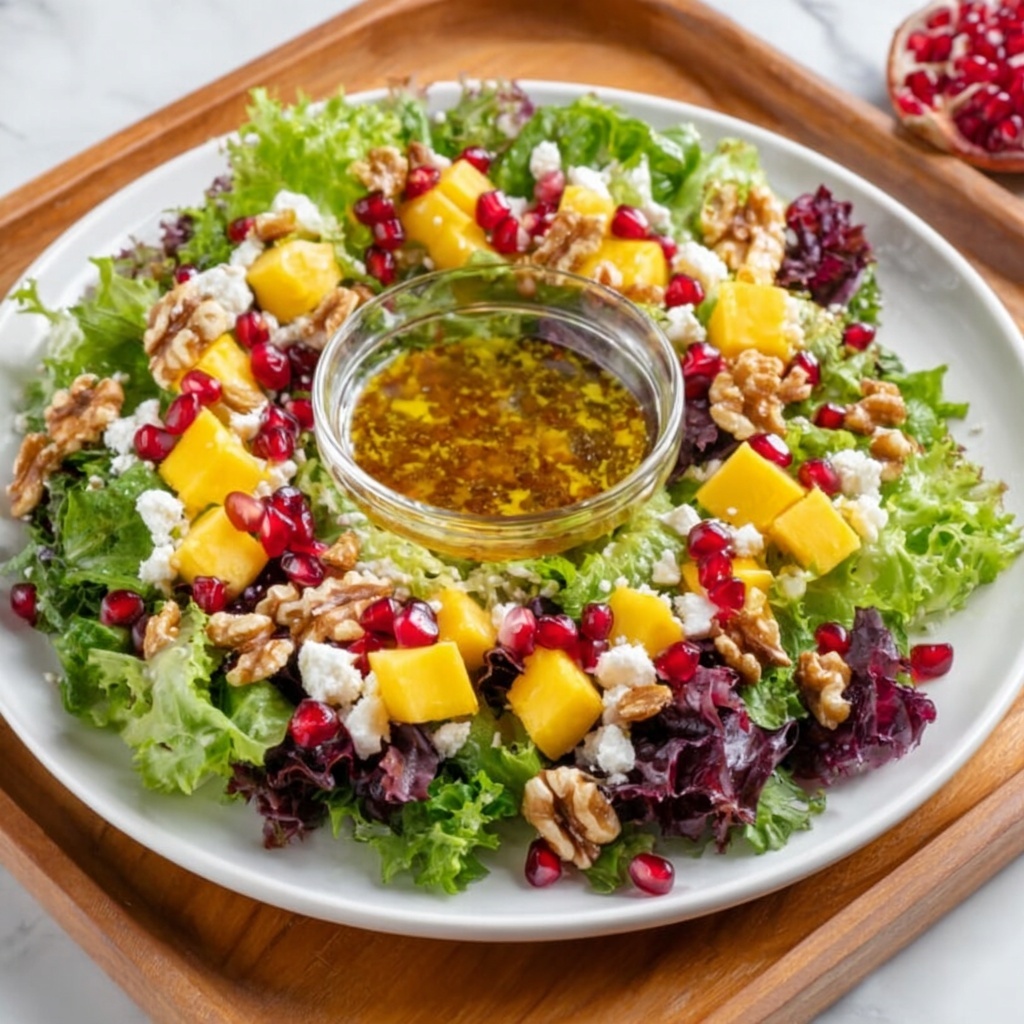Festive Pomegranate Walnut Salad Recipe - Recipe Image