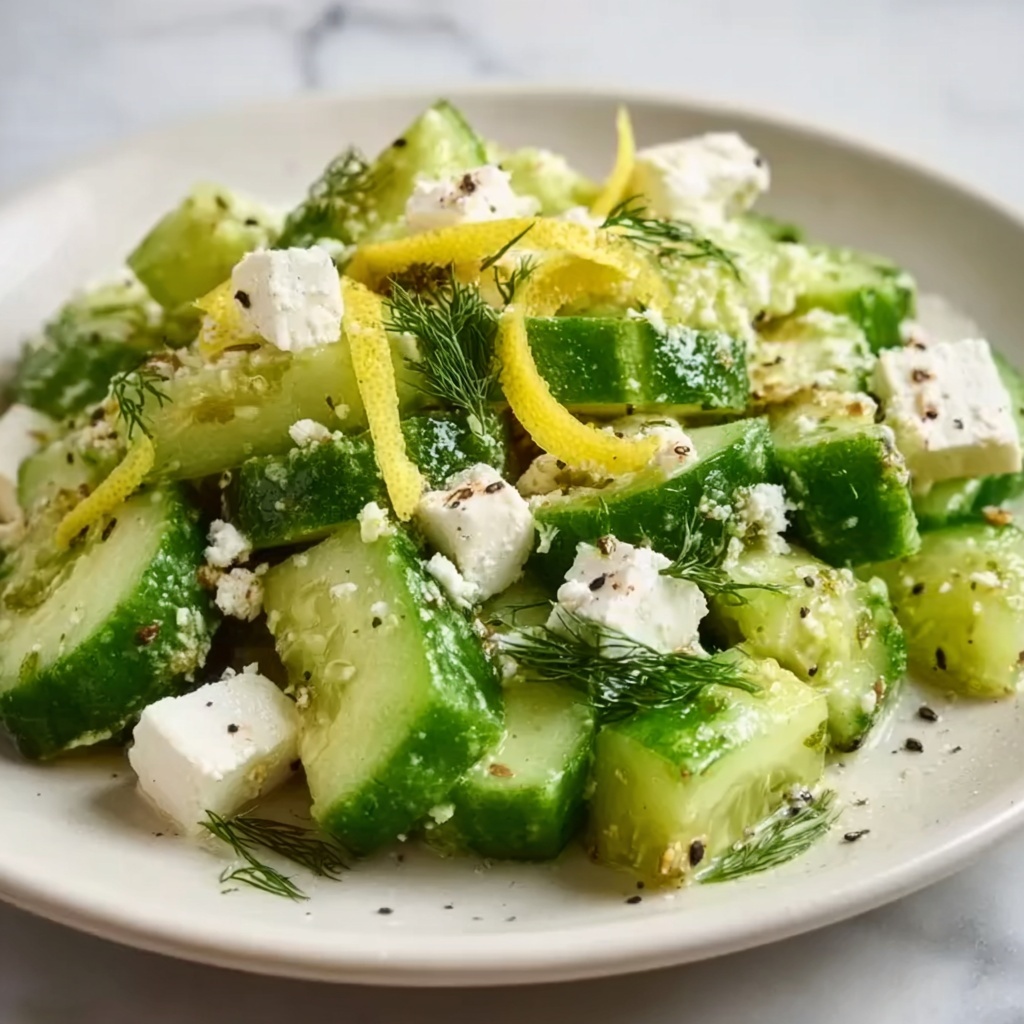 Cucumber Avocado Feta Salad Recipe - Recipe Image