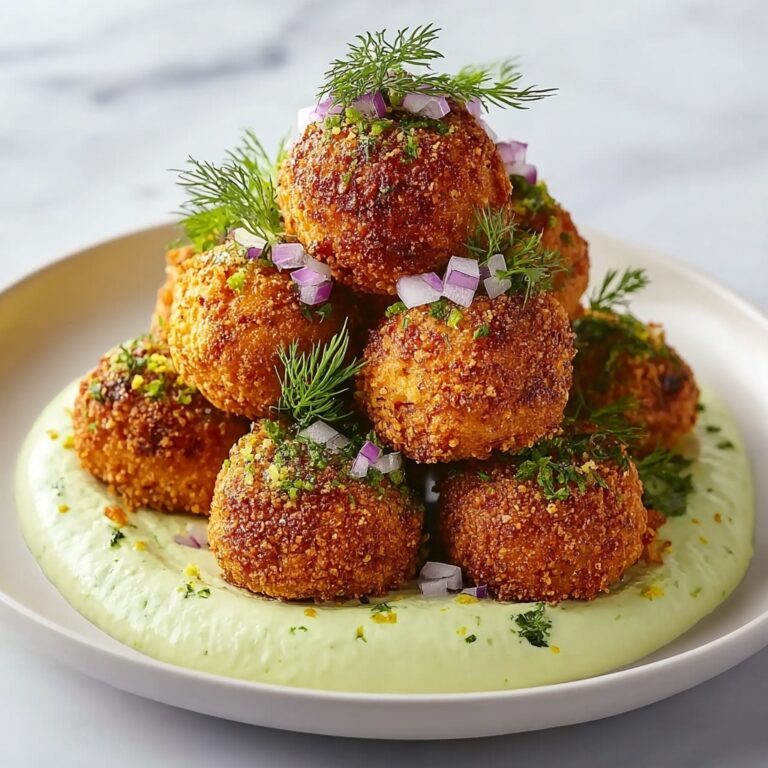 Salmon Balls with Creamy Avocado Sauce Recipe