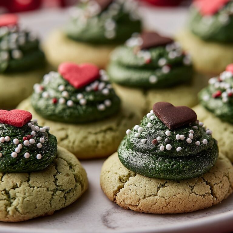Delightful Grinch Cookies with Hershey Kisses Recipe