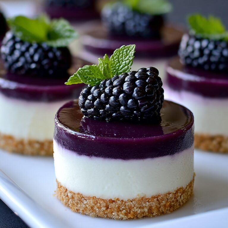 Mini White Chocolate Blueberry Cheesecakes Delight Recipe