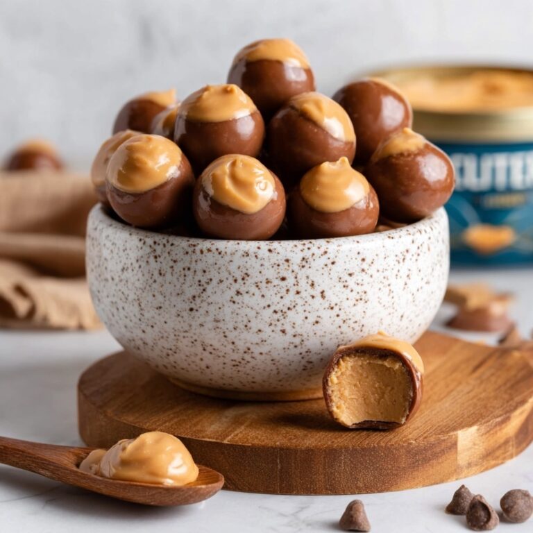 Easy Homemade Buckeyes Chocolate Peanut Butter Candy Recipe