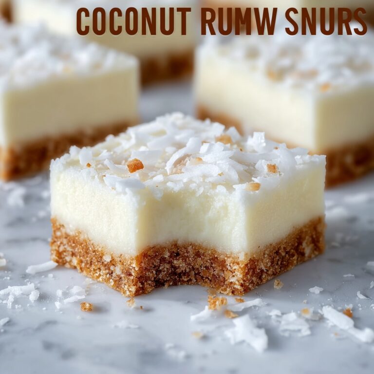 Coconut Rum Snow Squares Recipe