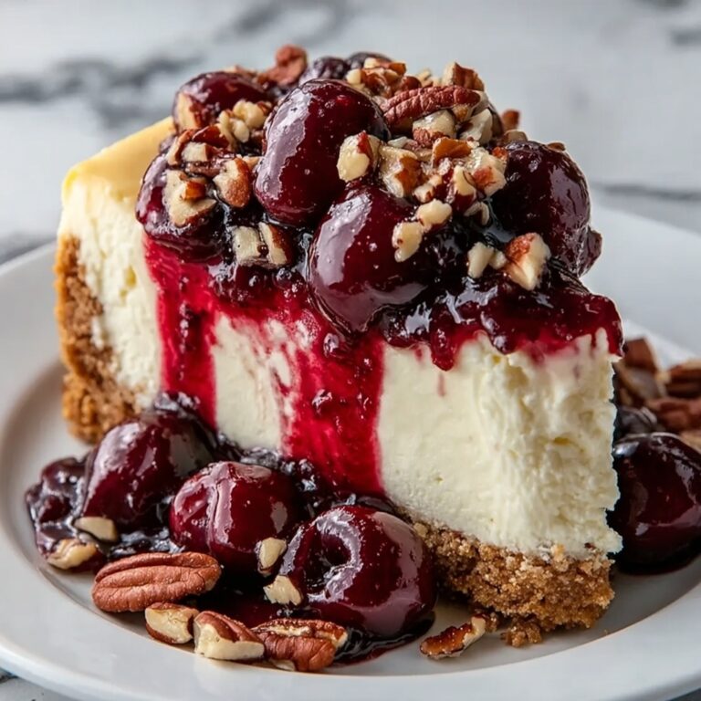 Cherry Pecan Cheesecake Recipe