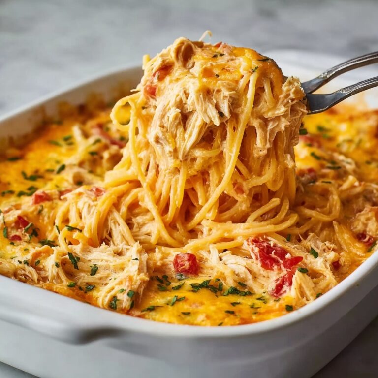Spicy Southern Cheesy Chicken Spaghetti Casserole Recipe