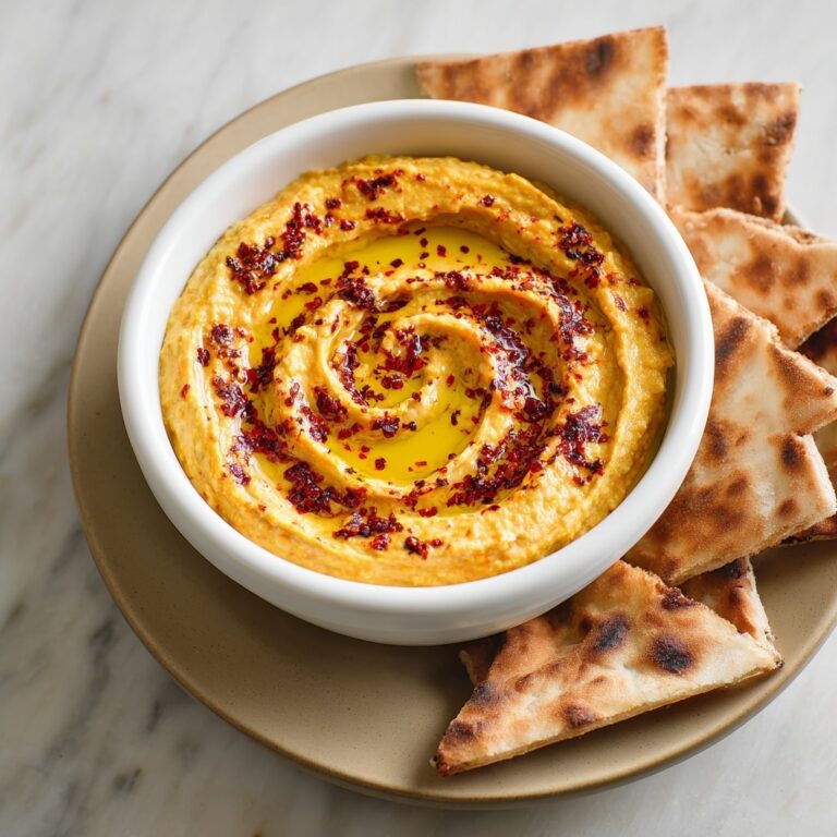 Easy Roasted Red Pepper Hummus Recipe