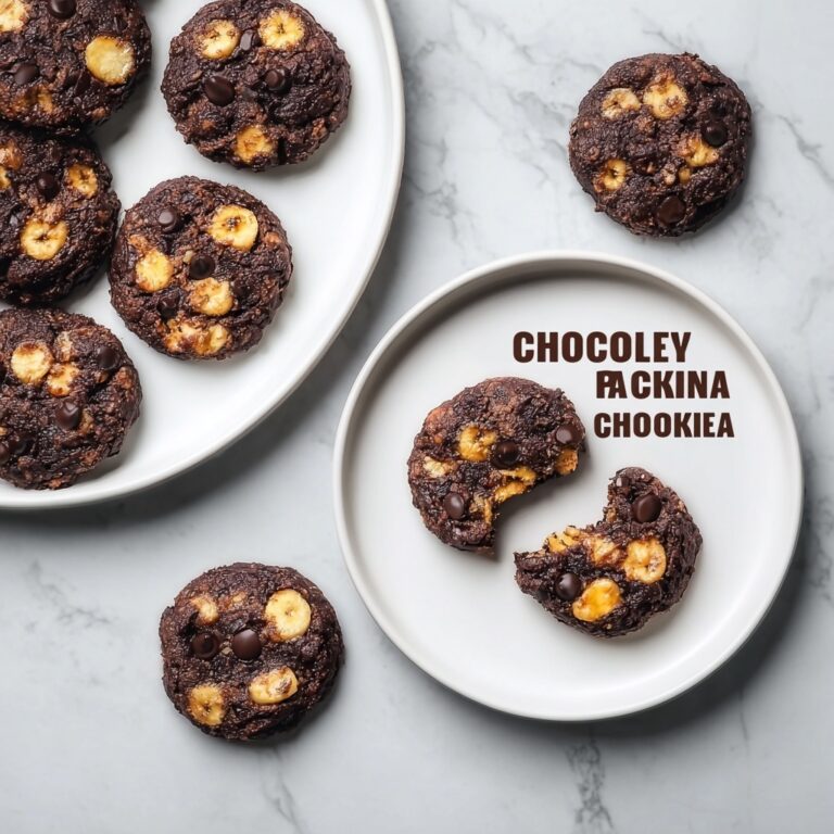 Healthy High Protein Cocoa Chickpea Cookies with Banana Recipe