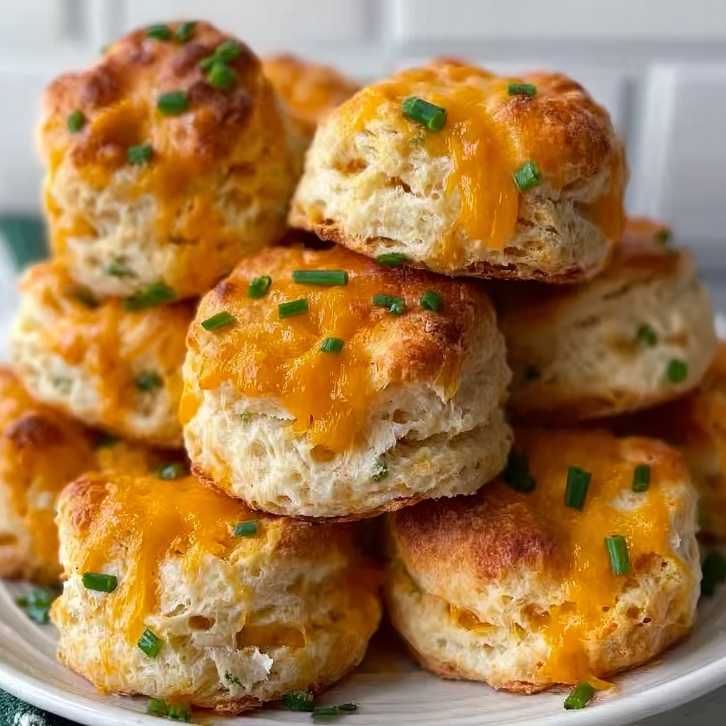 Cheddar Scallion Drop Biscuits Recipe - Recipe Image