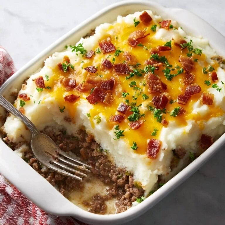 Mashed Potato Meatloaf Casserole Recipe