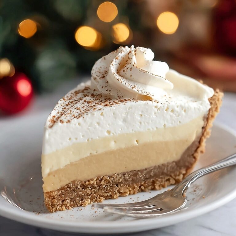 Dreamy No-Bake Eggnog Pie Recipe