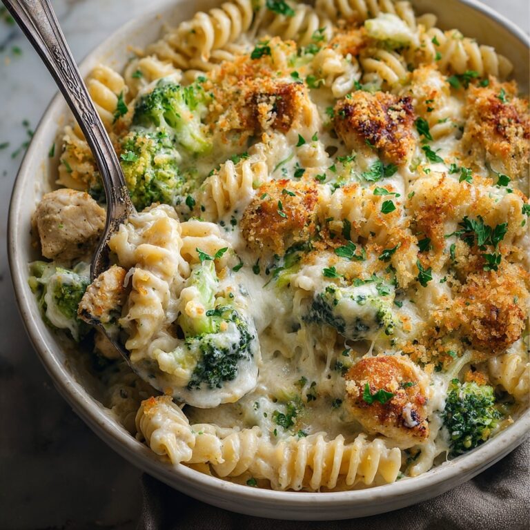 Easy Chicken Broccoli Alfredo Bake for Busy Nights Recipe