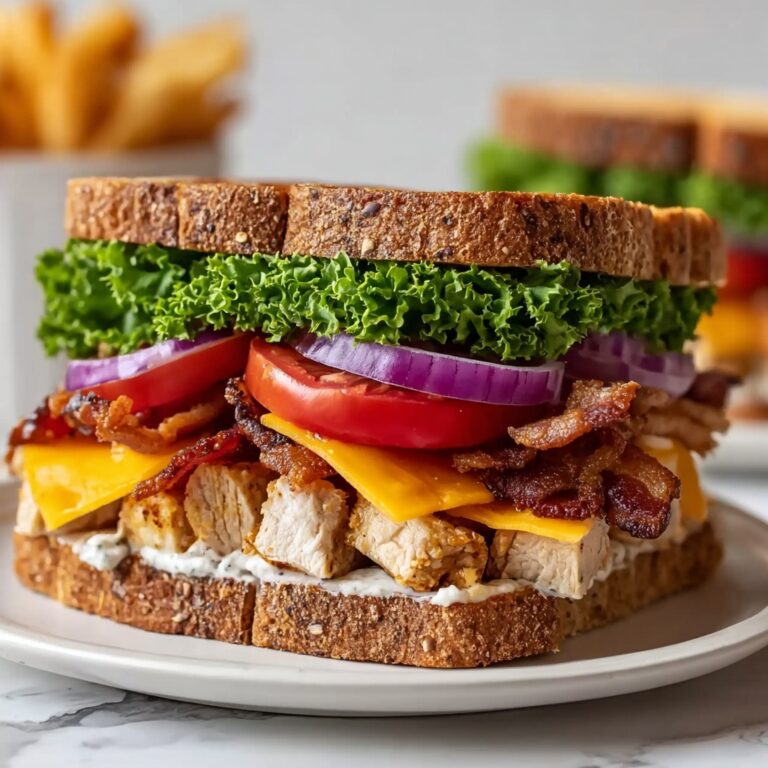 Ultimate Loaded Chicken Club Sandwich Recipe