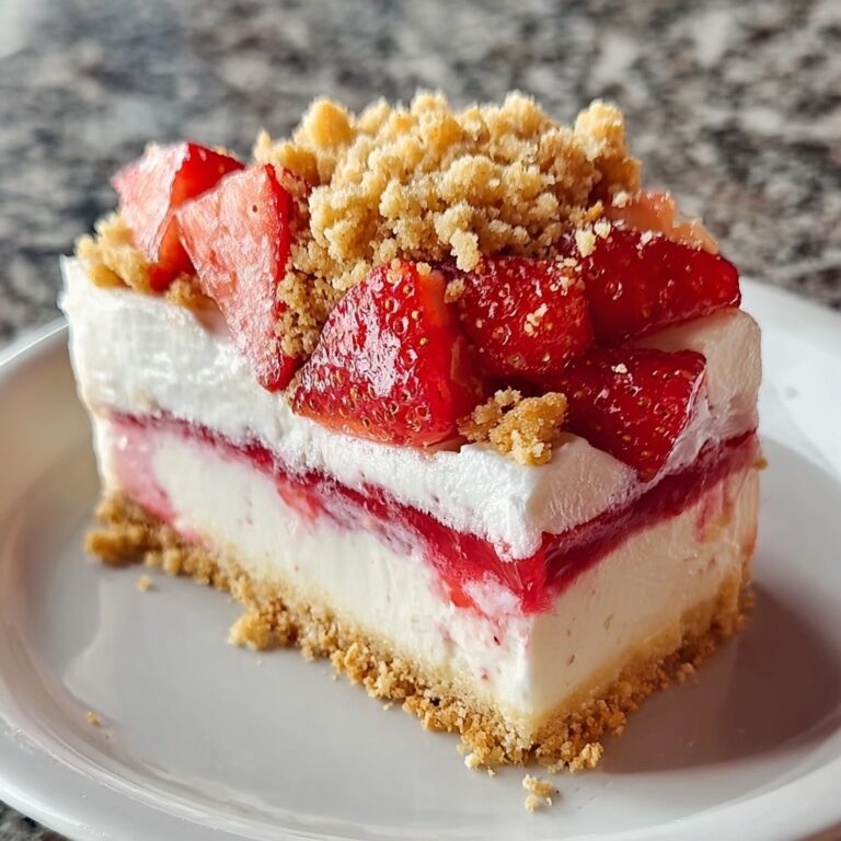 Strawberry Crunch Cheesecake – Easy Creamy & Crunchy Delight Recipe