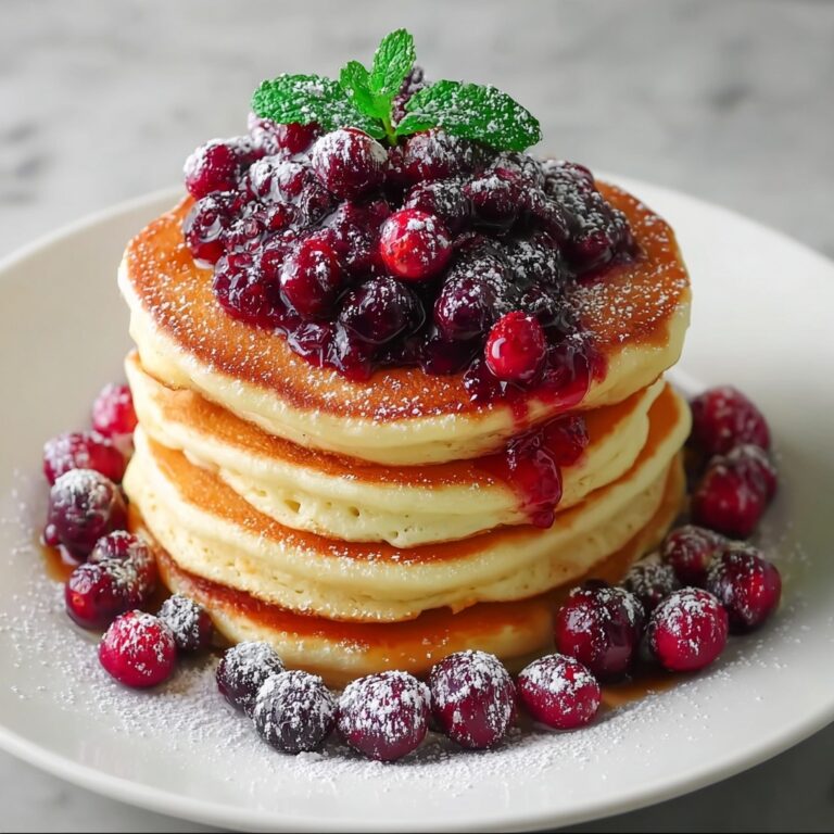 Pancake Stack Berry Holly: A Festive Breakfast Delight Recipe