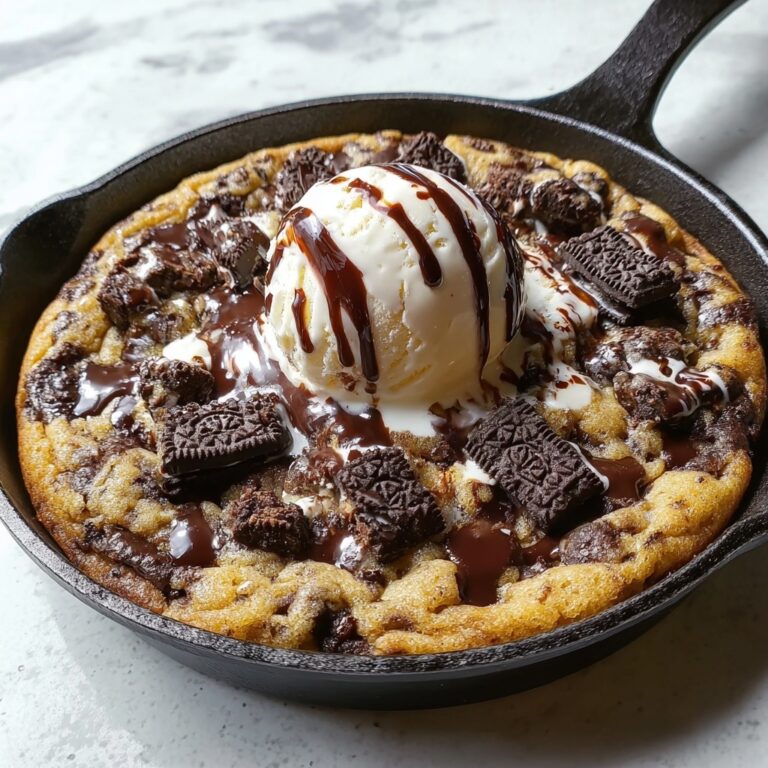 Cookies and Cream Skillet Cookie Recipe