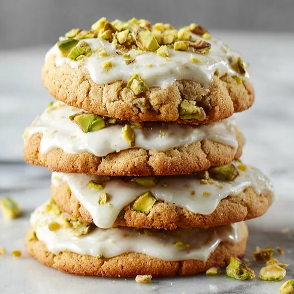 Creamy Pistachio White Chocolate Cookies – Easy Dessert Recipe - Recipe Image