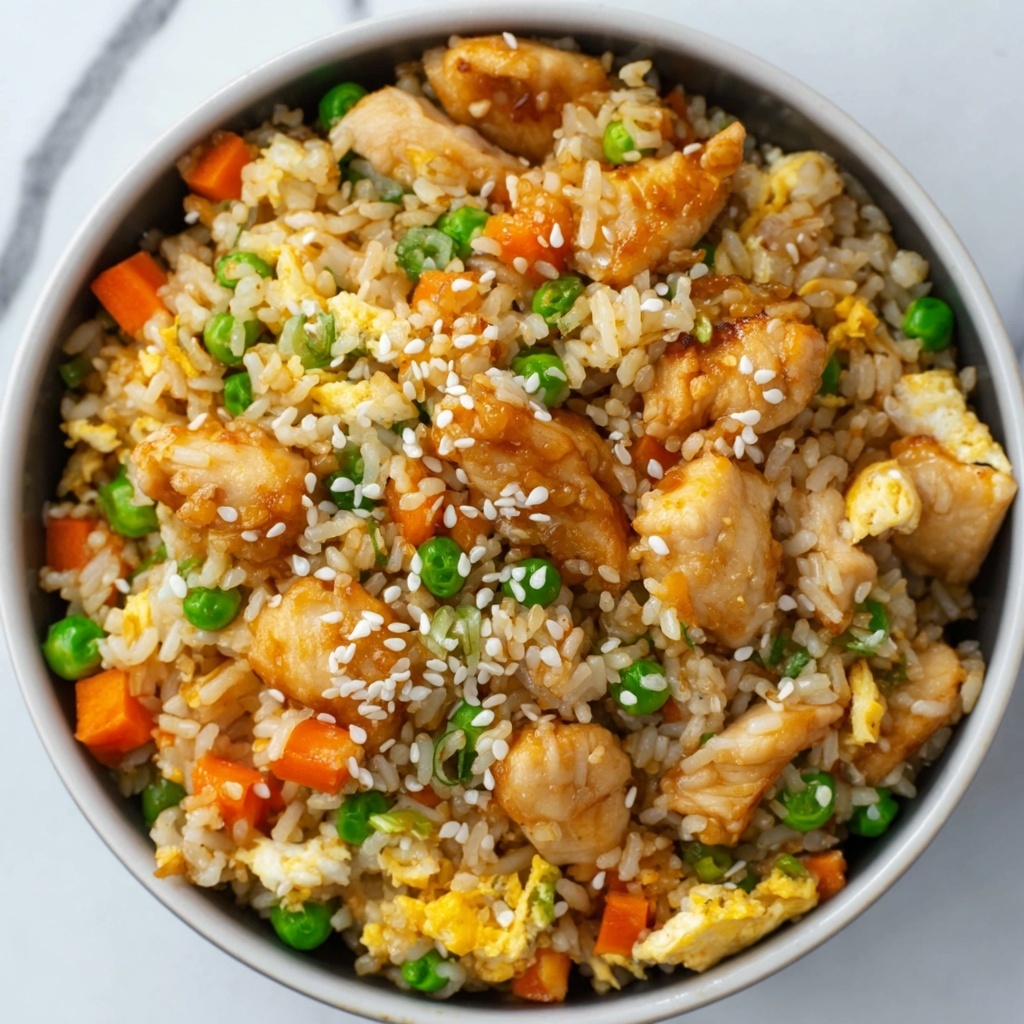 Healthy Chicken and Vegetable Fried Rice Recipe - Recipe Image