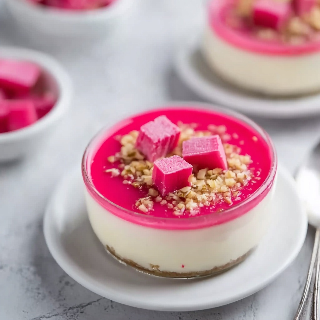 Rhubarb Panna Cotta: A Perfect Harmony of Tangy and Creamy Recipe - Recipe Image