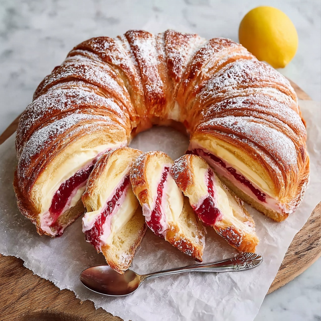 Lemon-Raspberry Danish with Mascarpone Filling Recipe - Recipe Image