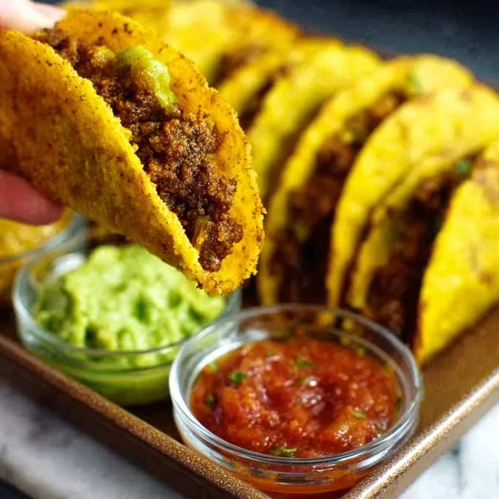 Crispy Ground Beef Tacos Recipe - Recipe Image