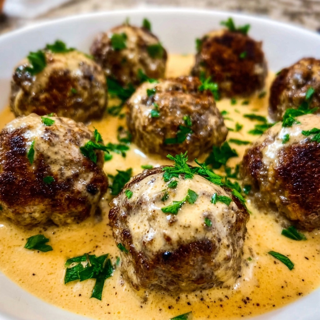 Philly Cheesesteak Meatballs with Cheesy Sauce Recipe - Recipe Image