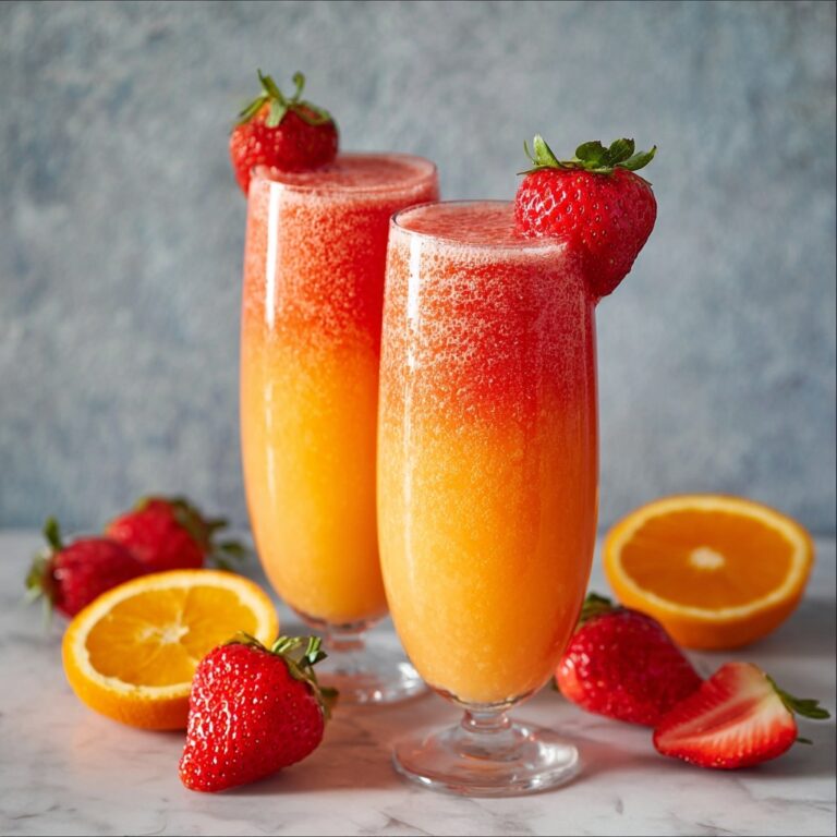 Strawberry Mango Mimosas Recipe