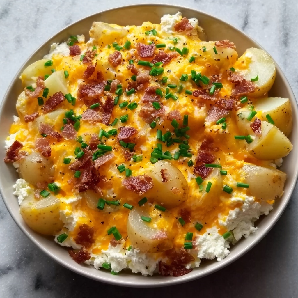 Cheesy Potato Egg Scramble Recipe - Recipe Image