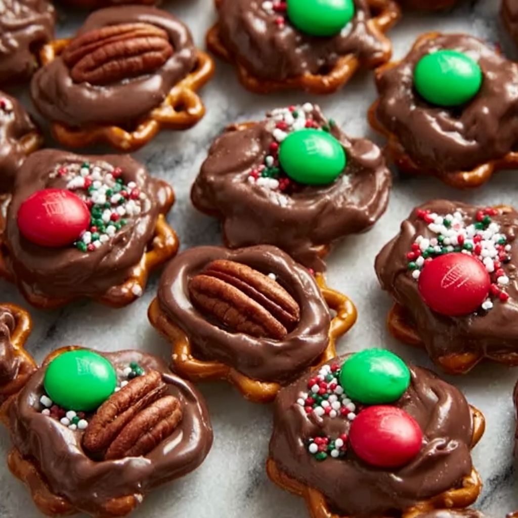 Christmas Rolo Pretzel Crunch Clusters Recipe - Recipe Image