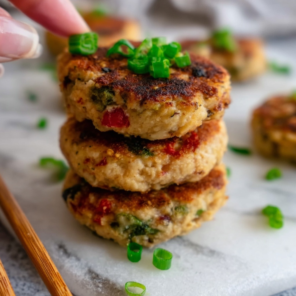 Sriracha Tuna Cakes with Spicy Tartar Sauce Recipe - Recipe Image
