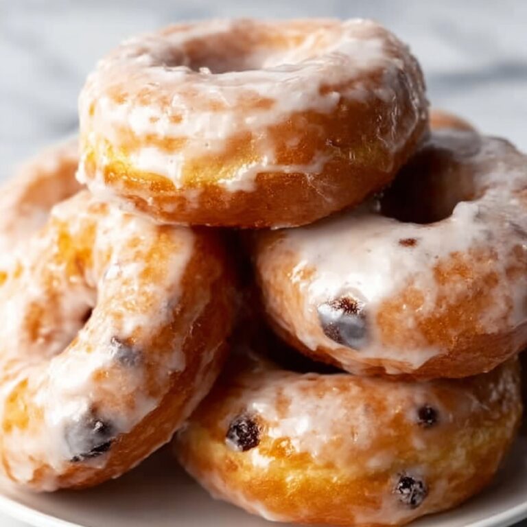 Blueberry Glazed Cake Donuts Recipe