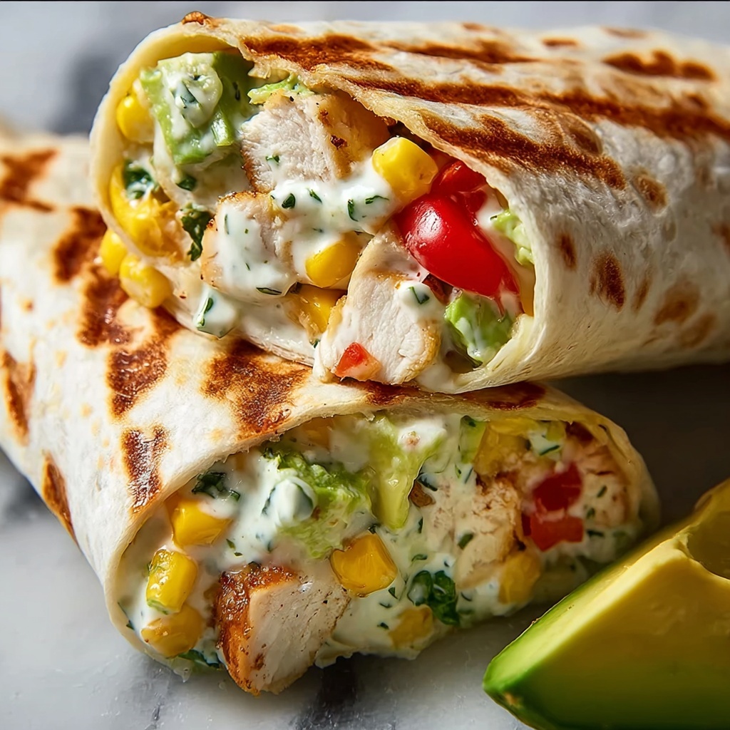 Chicken Ranch Avocado Burrito Recipe - Recipe Image