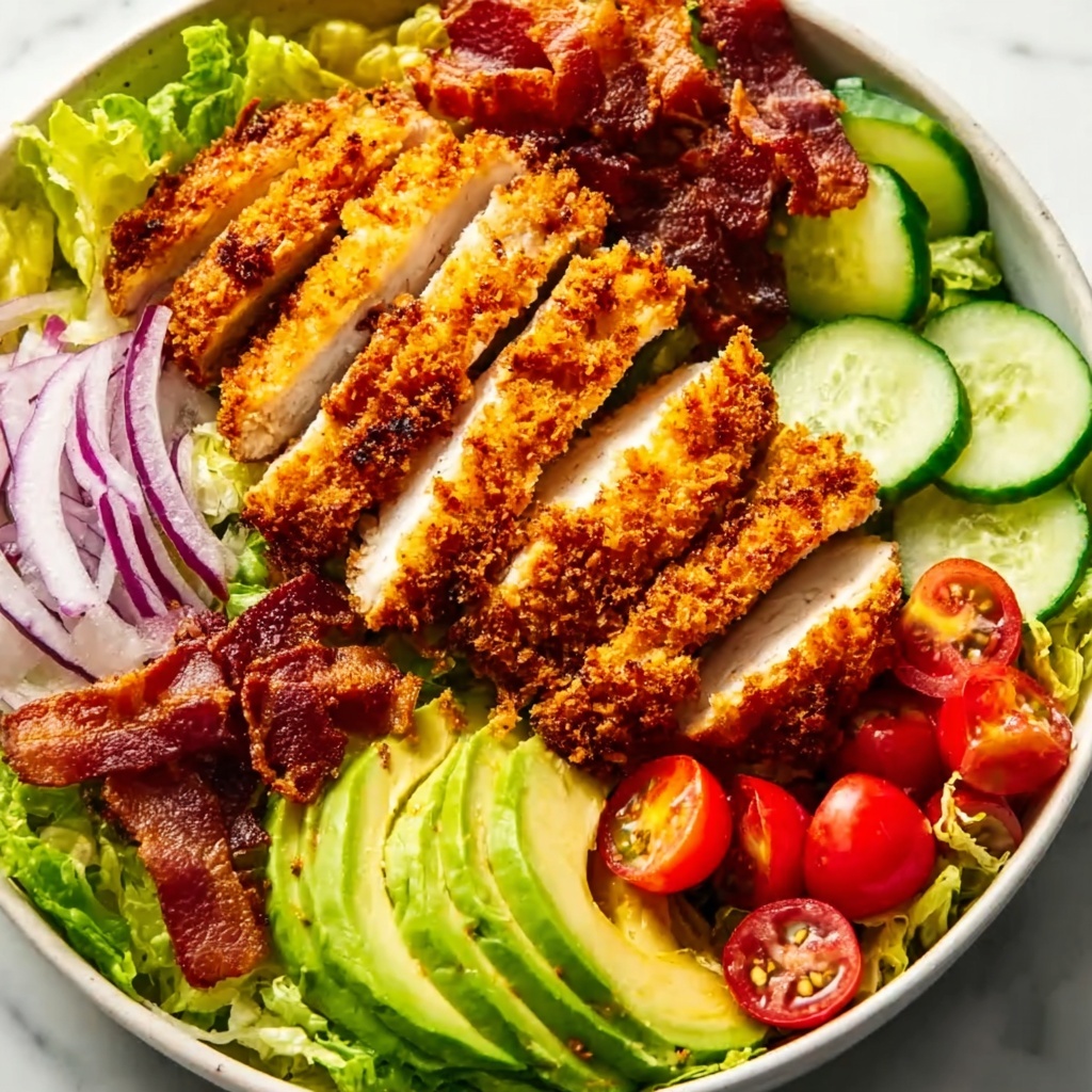 Honey Mustard Crispy Chicken Salad Recipe - Recipe Image