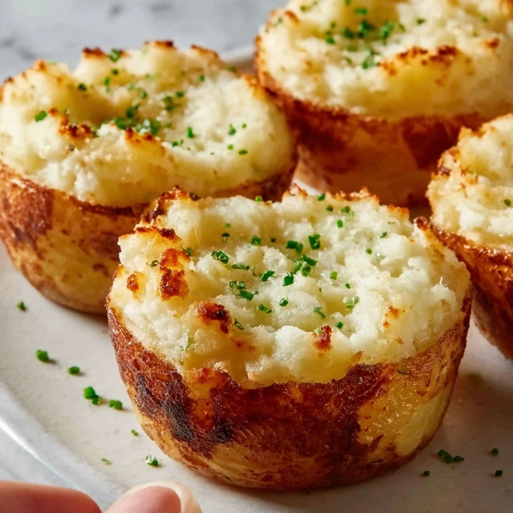 Garlic Parmesan Mashed Potato Cups Recipe - Recipe Image