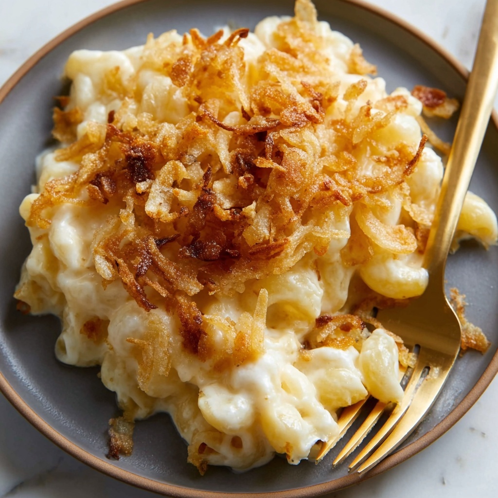 French Onion Funeral Potatoes Recipe - Recipe Image