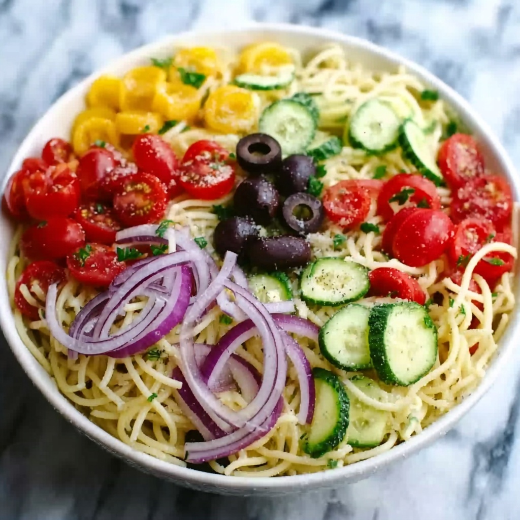 Italian Spaghetti Salad Sensation Recipe - Recipe Image