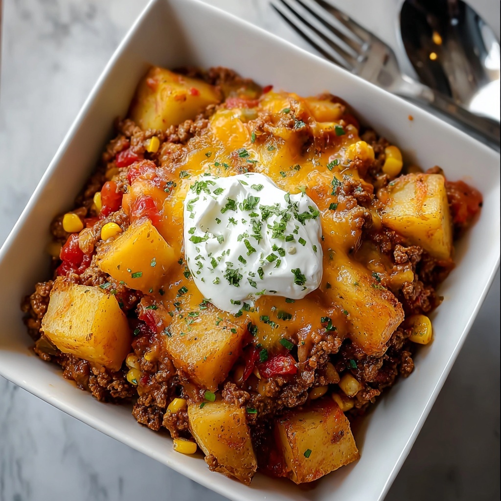 Slow Cooker Cowboy Casserole Recipe - Recipe Image