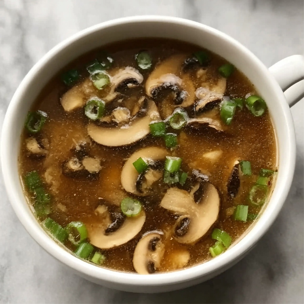 Japanese Clear Soup with Tofu and Mushrooms Recipe - Recipe Image